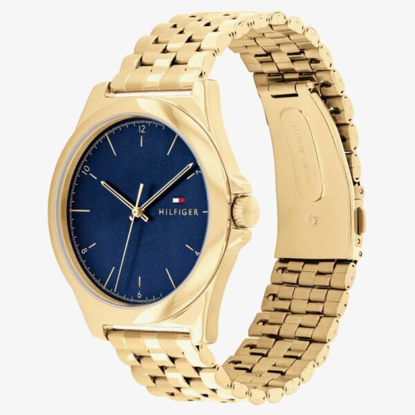 Tommy Hilfiger Norris Gold & Navy Watch - Image 2