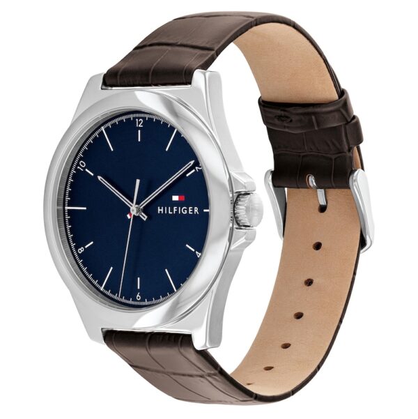 Tommy Hilfiger Men's Brown Leather Strap Watch - Image 2