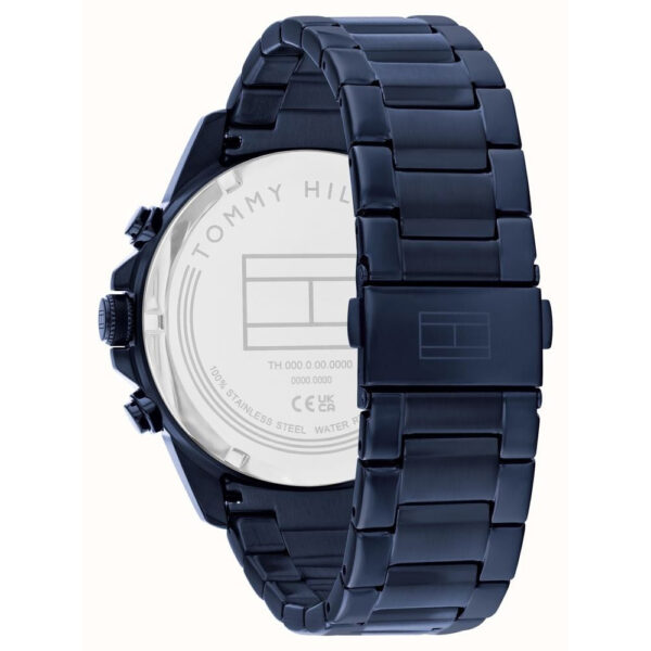 Tommy Hilfiger Lars Multifunction (46mm) Textured Blue Dial, Blue PVD Stainless Steel Bracelet - Image 3