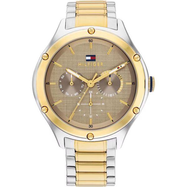 Tommy Hilfiger Ladies' Brown Dial Two Tone Stainless Steel Bracelet Watch