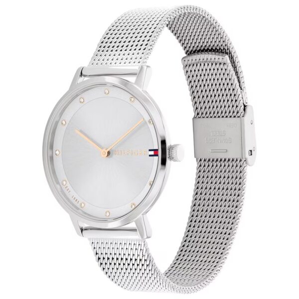 Tommy Hilfiger Pippa Silver Mesh Watch - Image 2