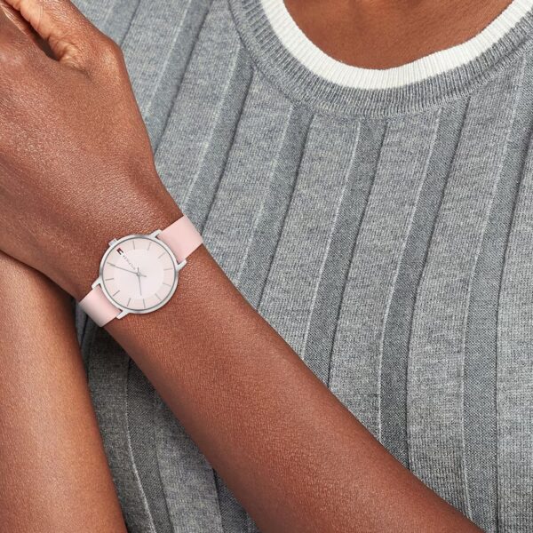 Tommy Hilfiger Ladies' Pink Leather Strap Watch - Image 4