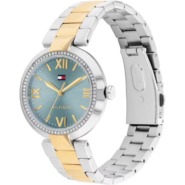 Tommy Hilfiger Alice Two Tone Blue Dial Watch - Image 2