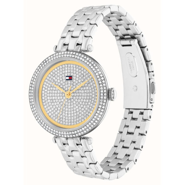 Tommy Hilfiger Women's Natalie (34mm) Silver Crystal Dial, Stainless Steel Bracelet - Image 2