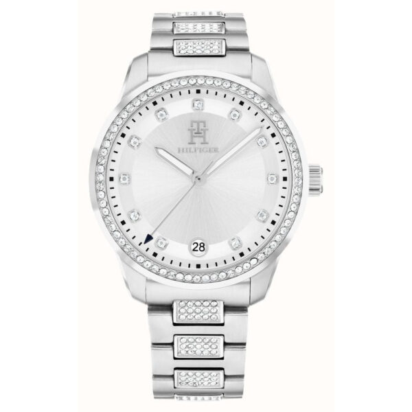 Tommy Hilfiger Th85 Crystal (36mm) Silver Dial, Stainless Steel Bracelet