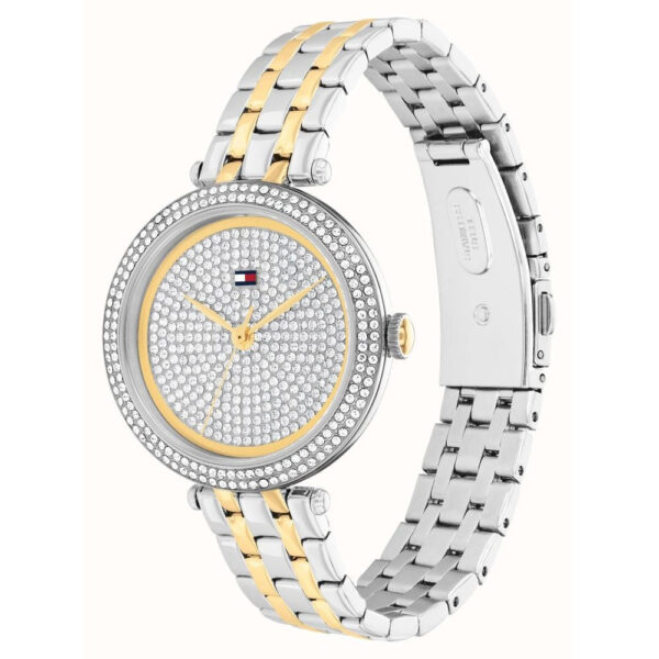 Tommy Hilfiger Women's Natalie (34mm) Silver Crystal Dial, Two-Tone Stainless Steel Bracelet - Image 2