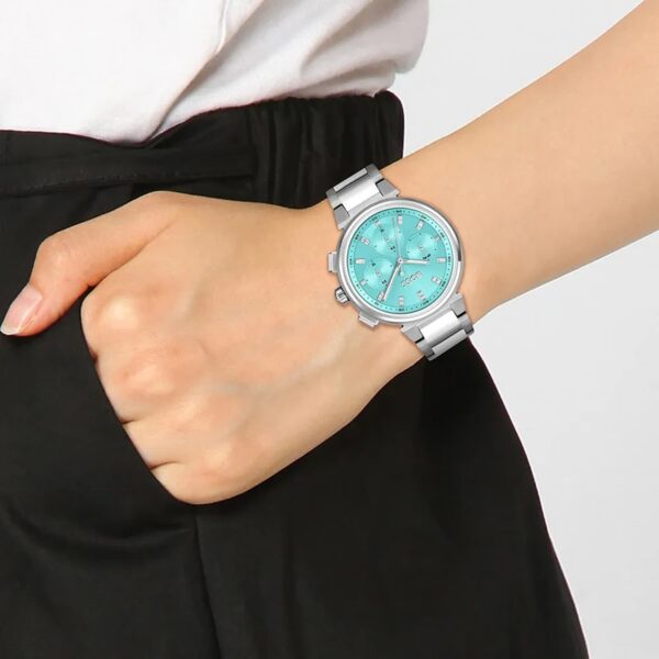 Boss One Chronograph 38mm Ladies Watch Turquoise - Image 5