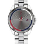 Tommy Hilfiger Men's Grey Dial Stainless Steel Bracelet Watch