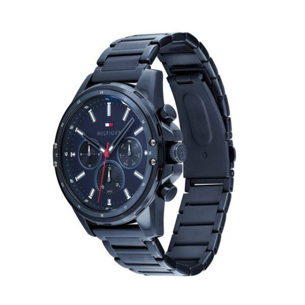 Tommy Hilfiger 1791789 Men's Mason Chronograph Bracelet Strap Watch, Blue - Image 2