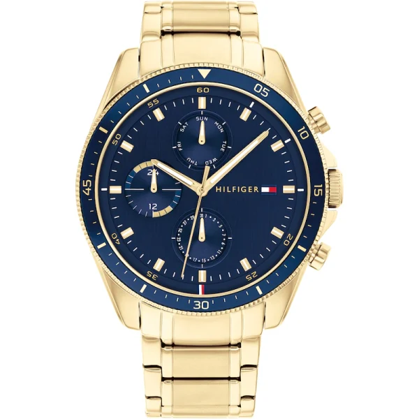 Tommy Hilfiger Mens Parker Gold Chronograph Bracelet Watch