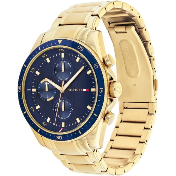 Tommy Hilfiger Mens Parker Gold Chronograph Bracelet Watch - Image 2