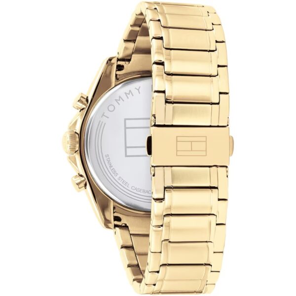 Tommy Hilfiger Mens Parker Gold Chronograph Bracelet Watch - Image 3