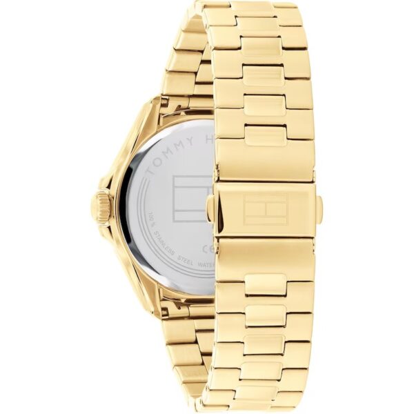 Tommy Hilfiger Men's Black Dial Yellow Gold Tone Watch - Image 3
