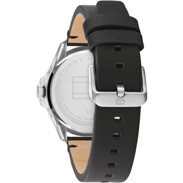 Tommy Hilfiger Men's Black Leather Strap Watch - Image 3