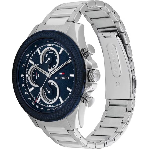 Tommy Hilfiger Men's Blue Dial Stainless Steel Bracelet Watch - Image 2