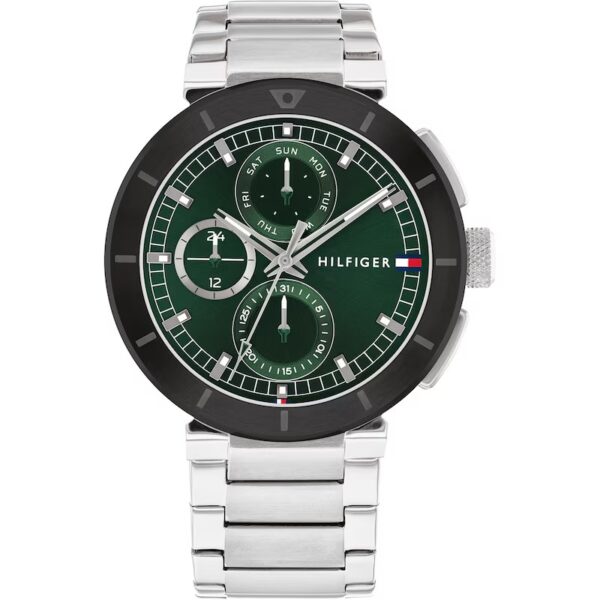 Tommy Hilfiger Lorenzo Men's Green Dial Stainless Steel Bracelet Watch