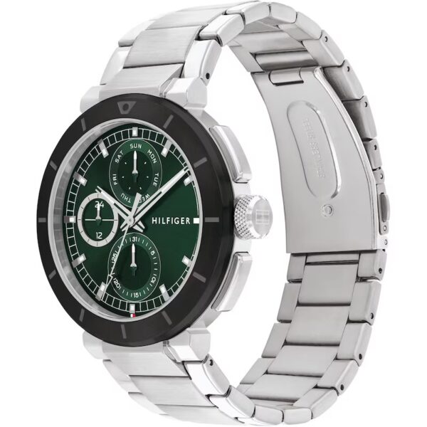 Tommy Hilfiger Lorenzo Men's Green Dial Stainless Steel Bracelet Watch - Image 2