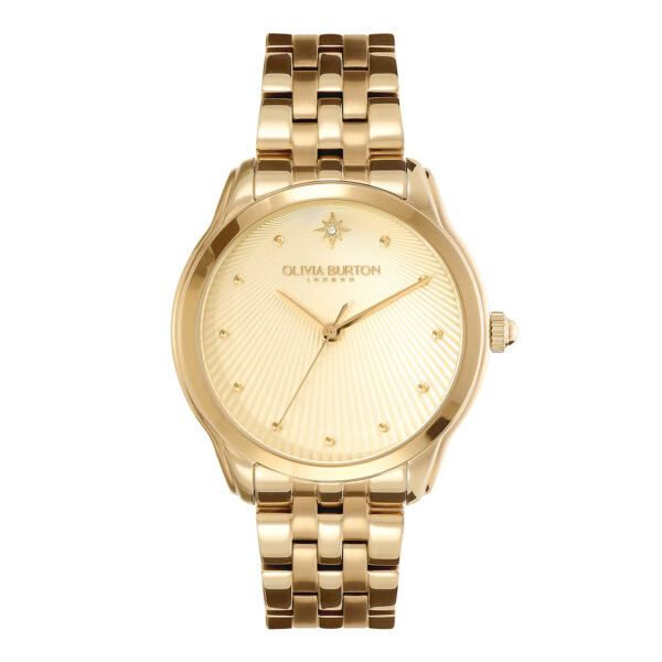 Olivia Burton Celestial 36mm Starlight Gold Bracelet Watch