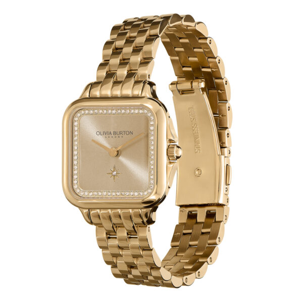 Olivia Burton Classic 28mm Grosvenor Gold Bracelet Watch - Image 2