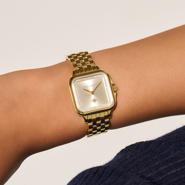 Olivia Burton Classic 28mm Grosvenor Gold Bracelet Watch - Image 3