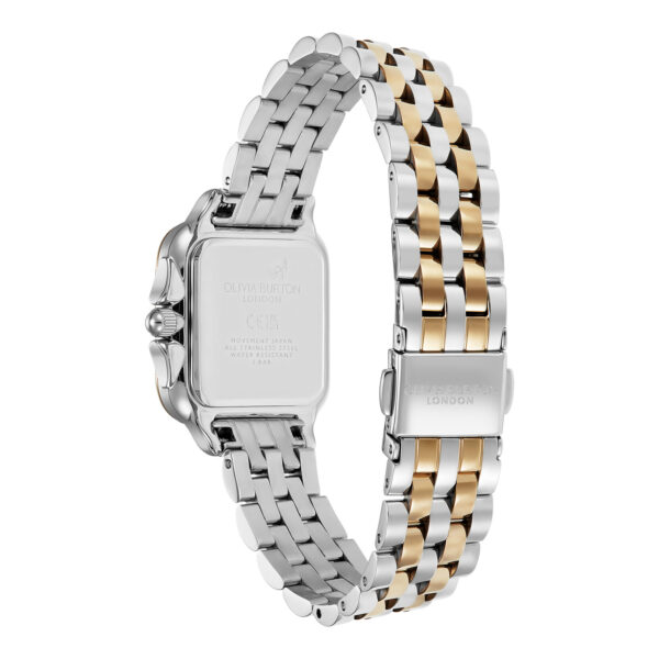 Olivia Burton Classic 28mm Grosvenor Black & Two Tone Bracelet Watch - Image 5