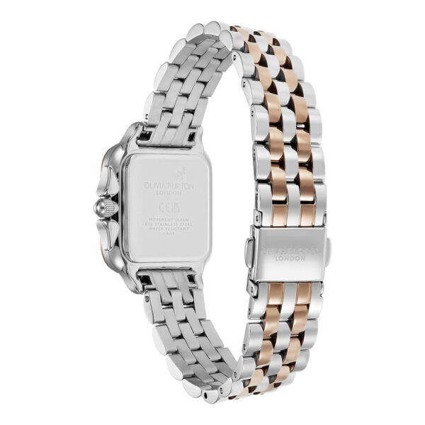 Olivia Burton Classic 28mm Grosvenor White & Two Tone Bracelet Watch - Image 5