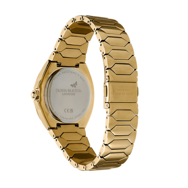 Olivia Burton Sports Luxe 36mm Lustre Multi-Function Black & Gold Bracelet Watch - Image 5