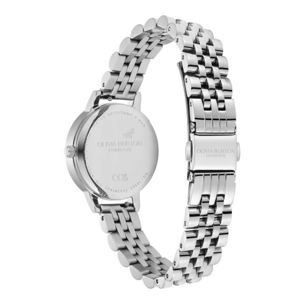 Olivia Burton Classic 30mm White & Silver Bracelet Watch - Image 5