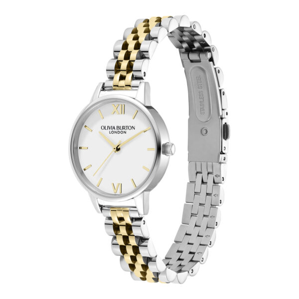 Olivia Burton 30mm White & Two Tone Bracelet Watch - Image 2