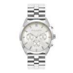 Olivia Burton Sports Luxe 38mm City Classic Multifunction Silver Bracelet Watch