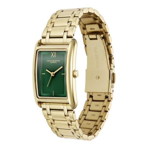 Olivia Burton Classic 23mm Grove Forest Green & Gold Bracelet Watch - Image 2