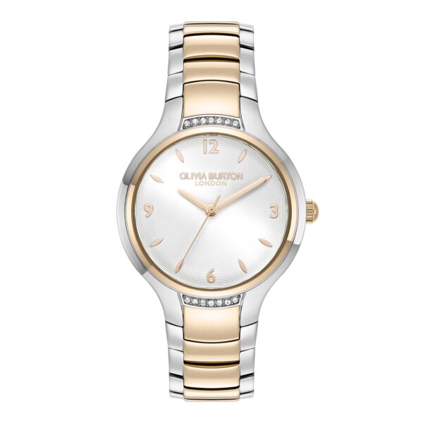 Olivia Burton Classic 34mm Lea White & Two Tone Bracelet Watch