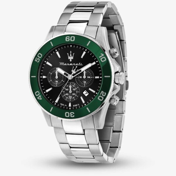 Maserati Competizione Black & Green Watch