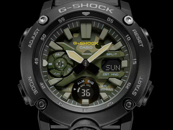 Casio G-Shock Men's Quartz Green Dial 51.2mm Carbon Reinforced Steel Watch - Image 3