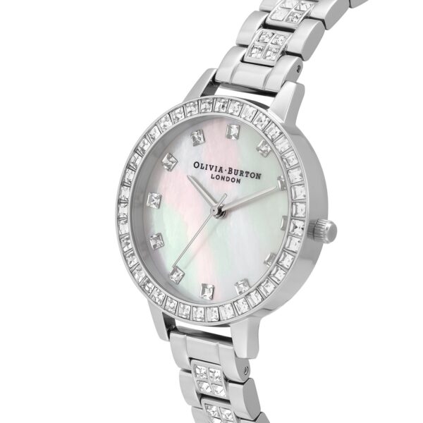 Olivia Burton Treasure 34mm White & Silver Bracelet Watch - Image 2