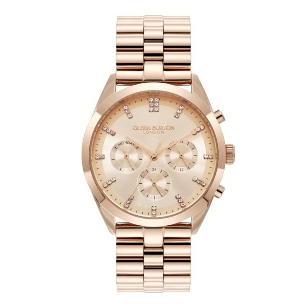 Olivia Burton City Classic Rose Tone Bracelet Watch