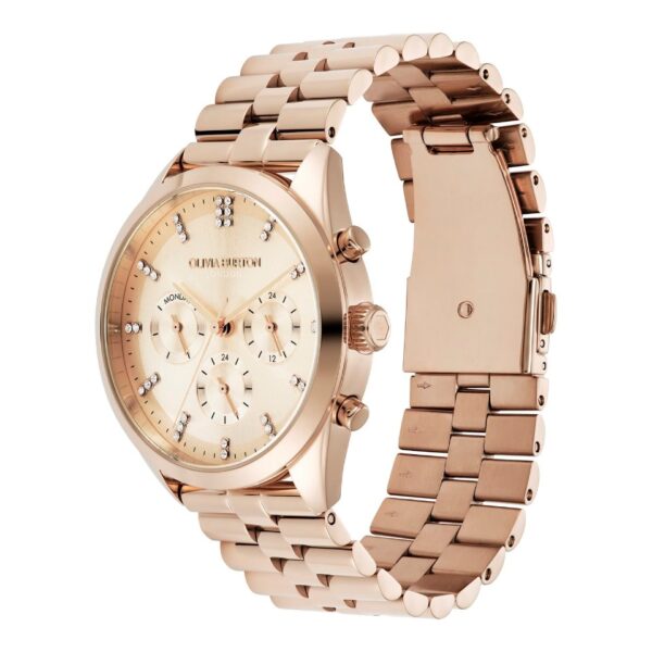 Olivia Burton City Classic Rose Tone Bracelet Watch - Image 2