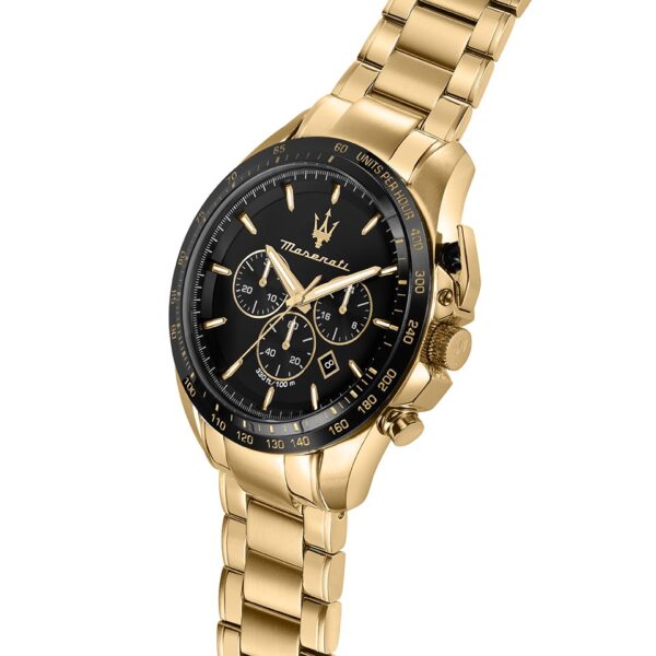 Maserati Traguardo Gold Plated Chronograph Bracelet Watch - Image 5