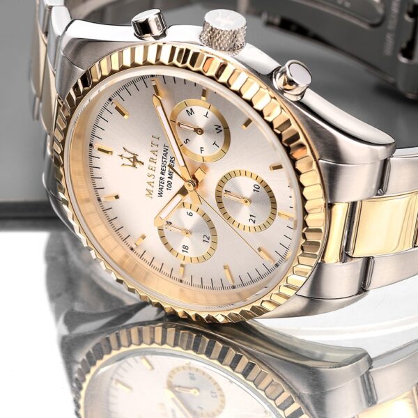 Maserati Competizione Two Tone Bracelet Watch - Image 6