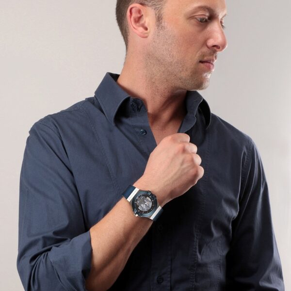 Maserati  Potenza Automatic Blue Resin Strap Watch - Image 5