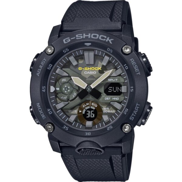 Casio G-Shock Men's Quartz Green Dial 51.2mm Carbon Reinforced Steel Watch