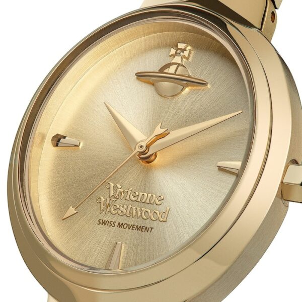 Vivienne Westwood Armour 28mm Ladies Watch Gold - Image 3