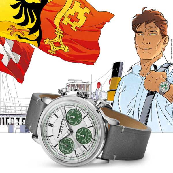 Raymond Weil Millesime Tri-Compax Chronograph Largo Winch Limited Edition Automatic Watch, 39.5 mm - Image 7