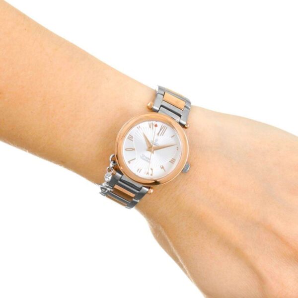 Vivienne Westwood Orb Quartz Silver Dial Two Tone Stainless Steel Bracelet Ladies Watch - Image 5