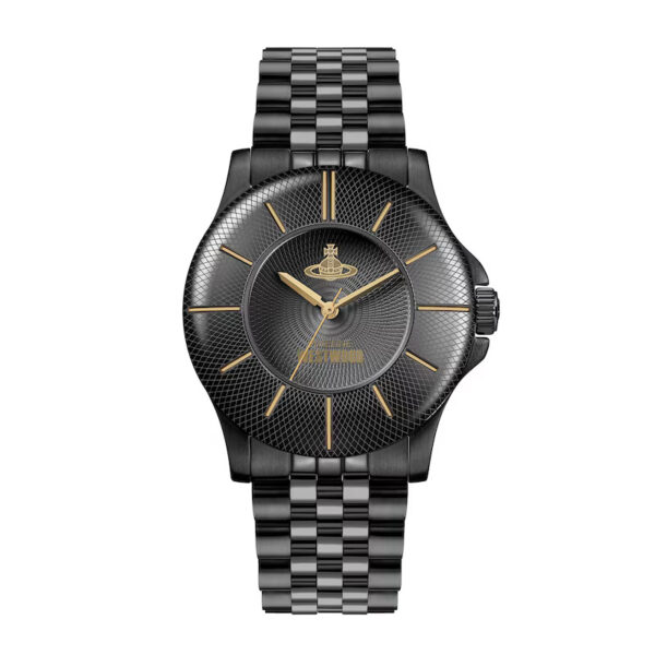 Vivienne Westwood Walbrook Black Dial & IP Black Stainless Steel Bracelet Watch