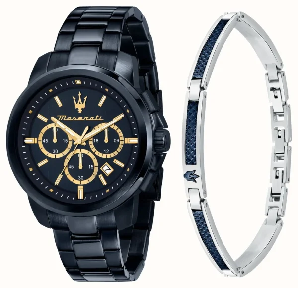 Maserati Men's Successo Watch and Bracelet Gift