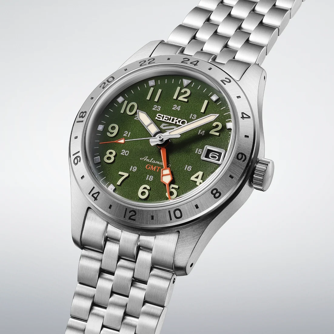 Seiko 5 Sports Field GMT HDB001K1 Khaki Drill Automatic Watch