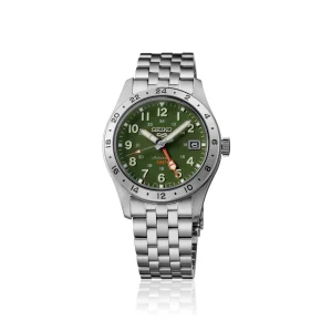 Seiko 5 Sports Field GMT HDB001K1 Khaki Drill Automatic Watch