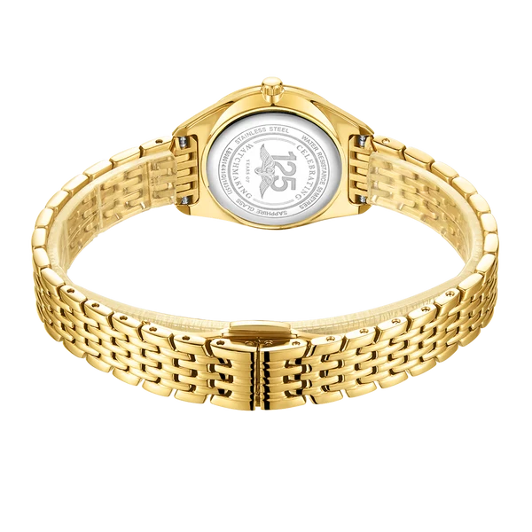 Rotary Ultra Slim Gold PVD Quartz Ladies Watch LB08013/01 3