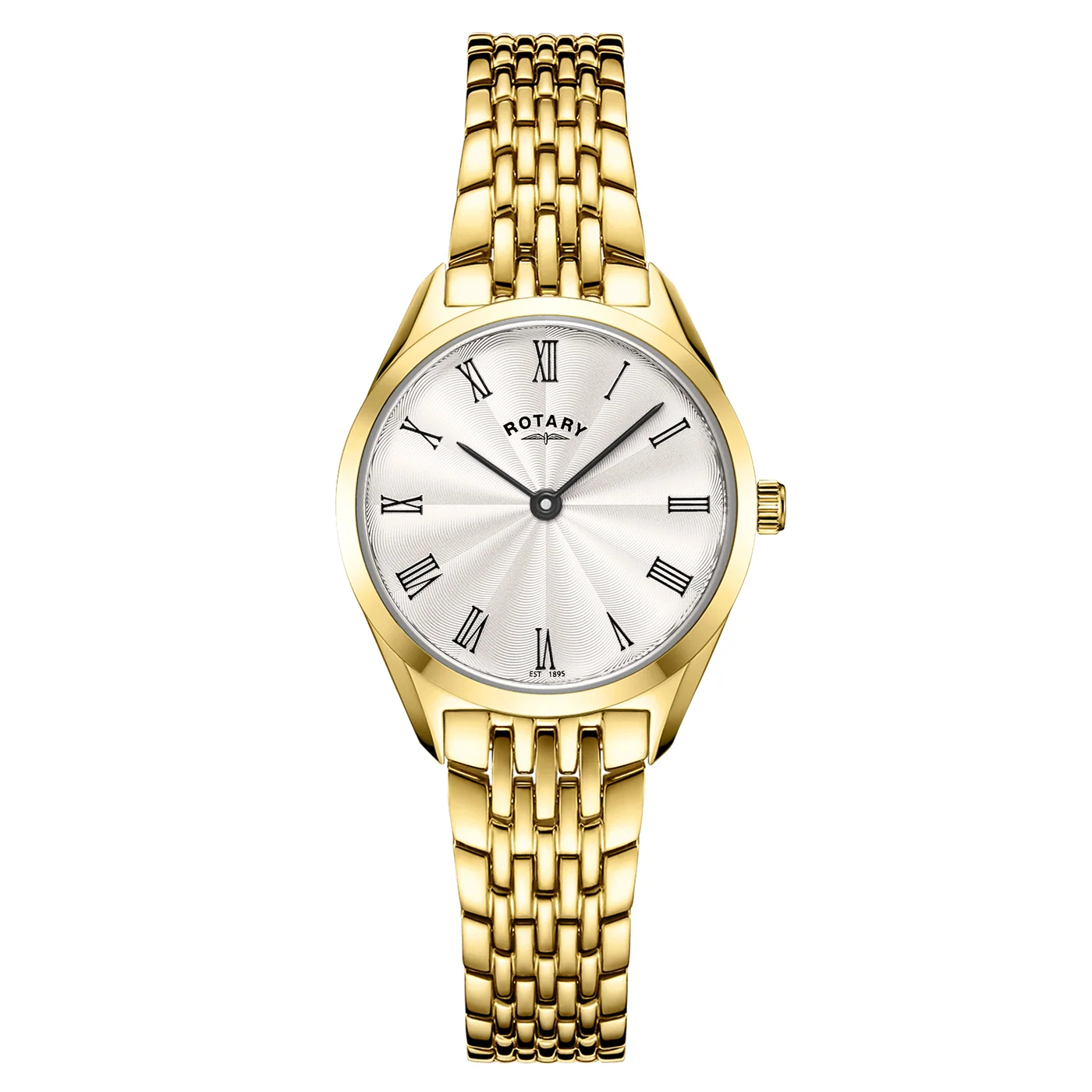 Rotary Ultra Slim Gold PVD Quartz Ladies Watch LB08013/01